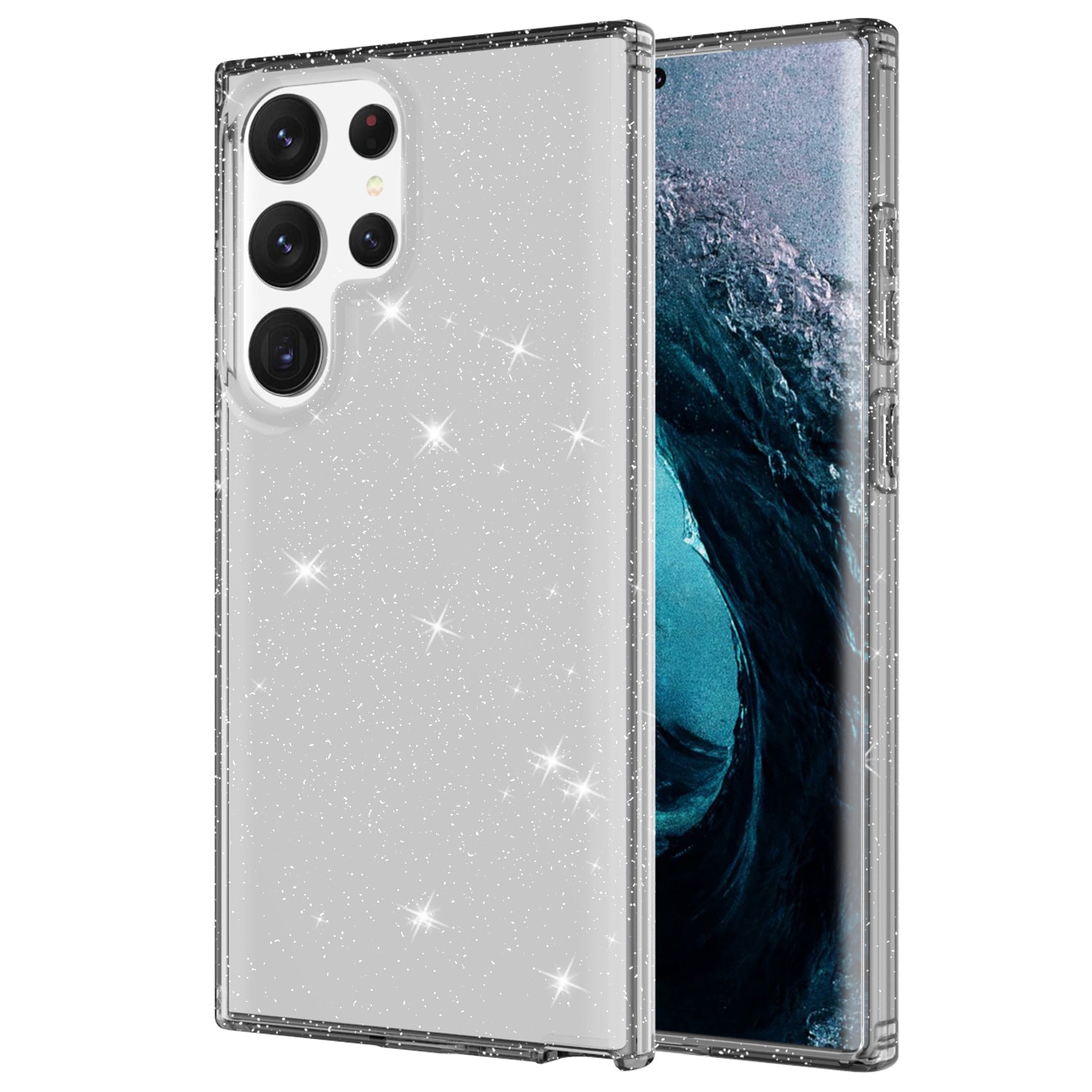 For Samsung Galaxy S23 Ultra Phone Case Thickened Glitter Powder Clear TPU Phone Cover For Samsung Galaxy S23 Ultra Phone Case Thickened Glitter Powder Clear TPU Phone Cover